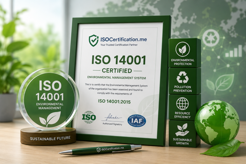 ISO 14001 certifies your environmental management system