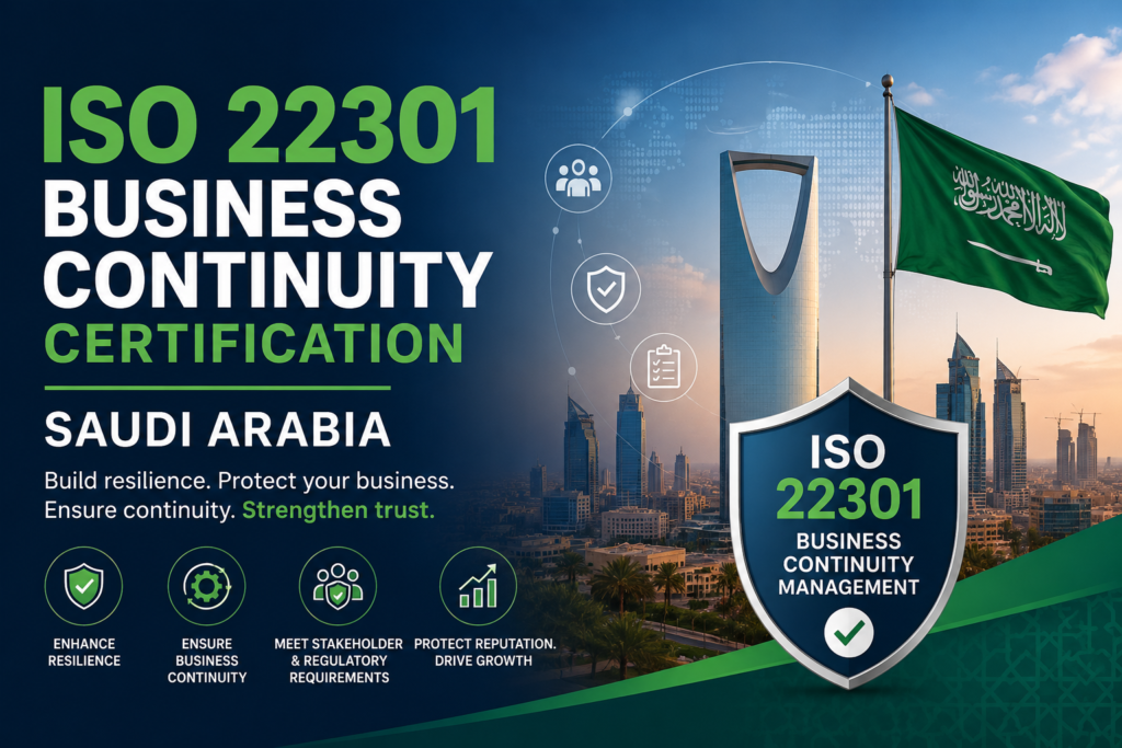 ISO 22301 Business Continuity Certification Saudi Arabia