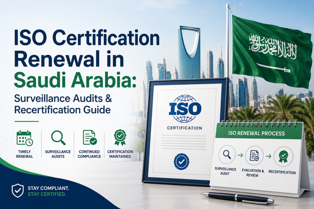 ISO certification renewal in Saudi Arabia