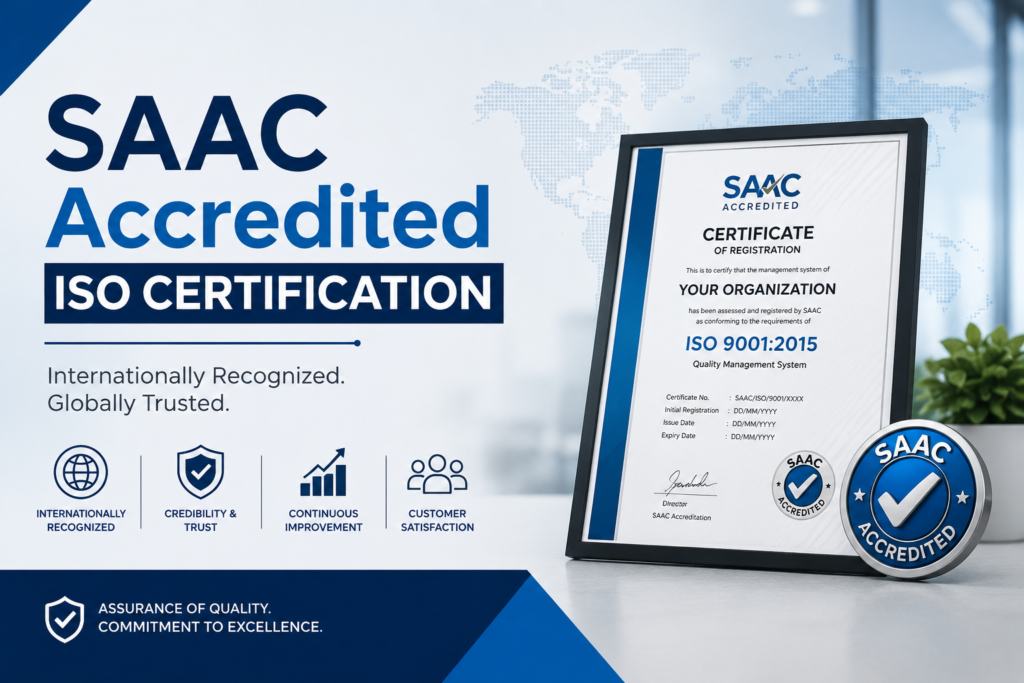 SAAC Accredited ISO Certification